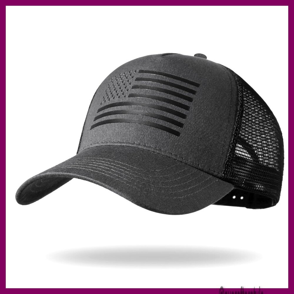 Adjustable Snapback Baseball Cap, Mesh Ventilatio… - image 1